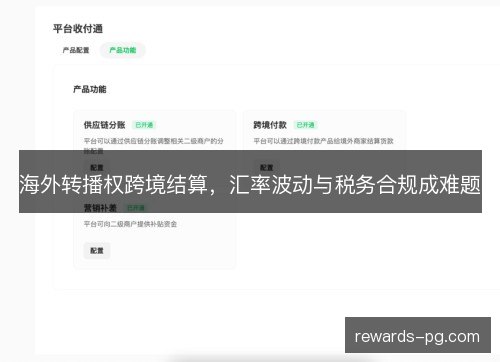 海外转播权跨境结算,汇率波动与税务合规成难题 海外转播权跨境结算,汇率波动与税务合规成难题
